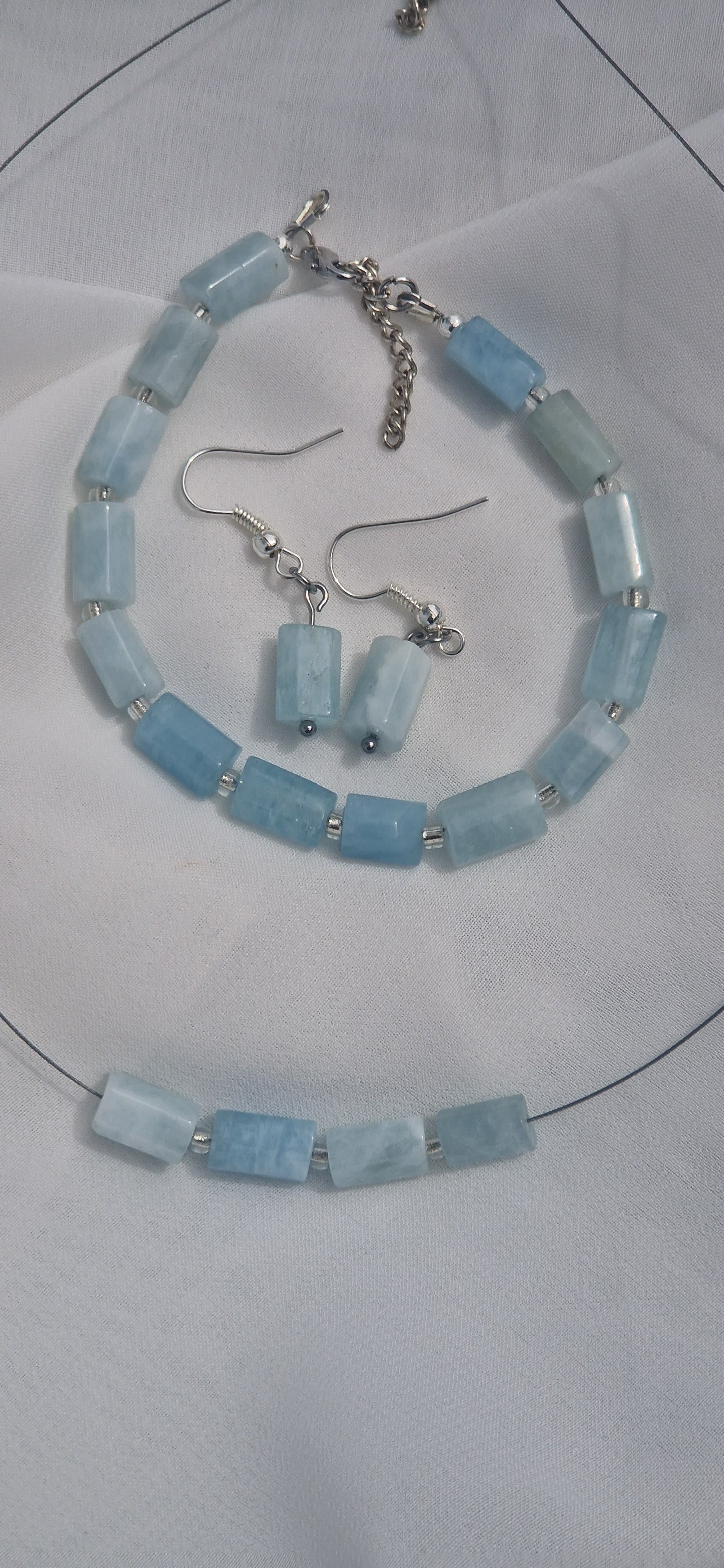 Edles Set aus Aquamarin